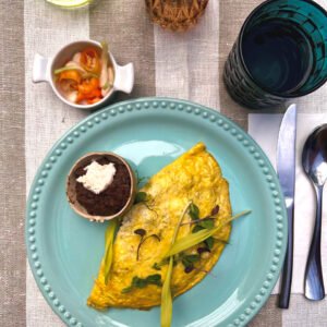 Omelette vegetariano